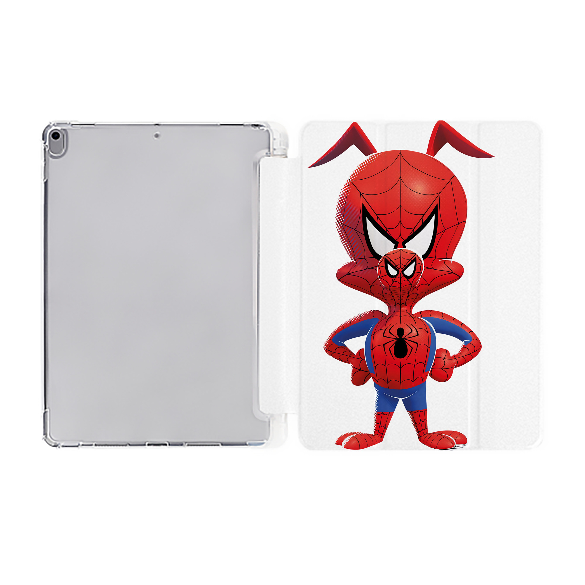 （画像用） Spider Man スパイダーマン IPad ケース ペン収納付き 三つ折りスタンド PUレザー×シリコン 対応機種9.5/10.5/10.9インチ